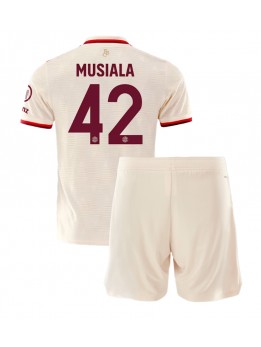 Bayern Munich Jamal Musiala #42 Dječji Rezervni Dres kompleti 2024-25 Kratak Rukavima (+ kratke hlače)